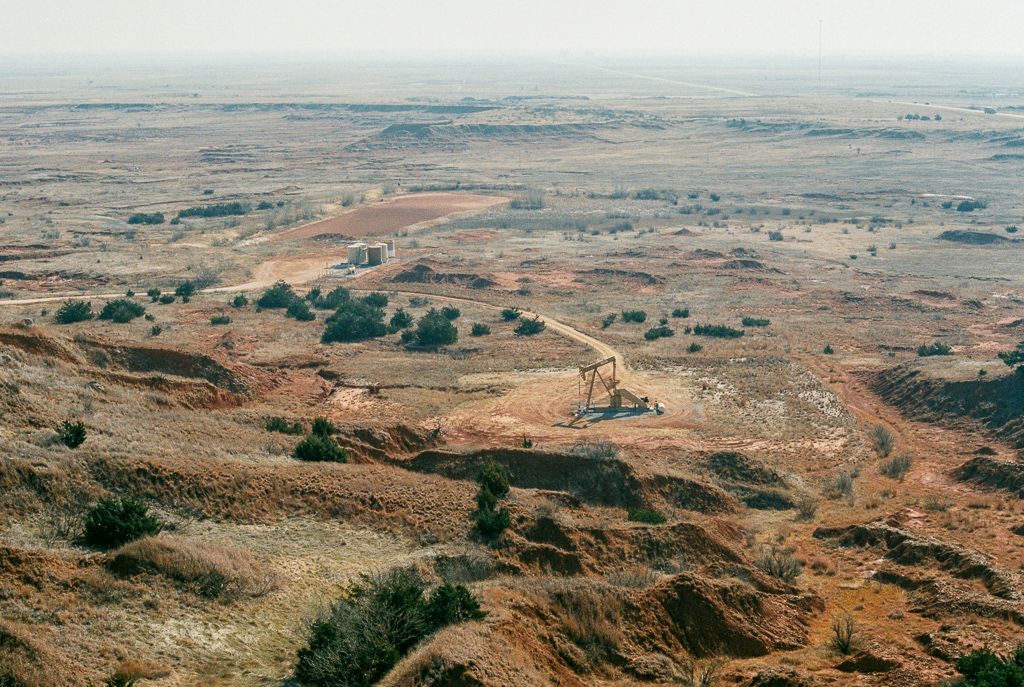 View of the plains from the top of Cathedral Mountain